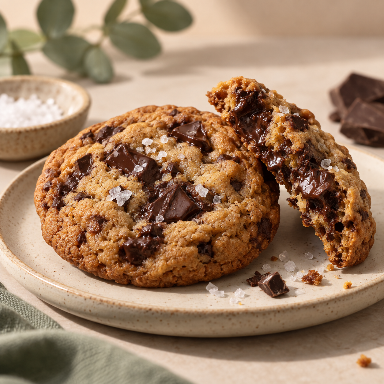 Dark Chocolate Sea Salt cookie